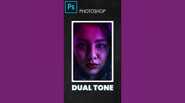 Dual Tone Lighting Effect in Adobe Photoshop #shorts
