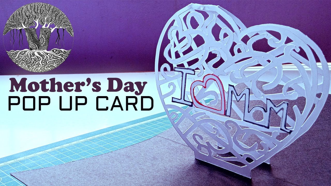 DIY | How to make pop up card for Mother's day | Handmade card | VEECAN ...