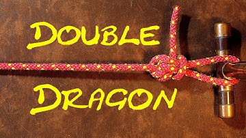 Hoe je de dubbele drakenlus om een ​​voorwerp knoopt