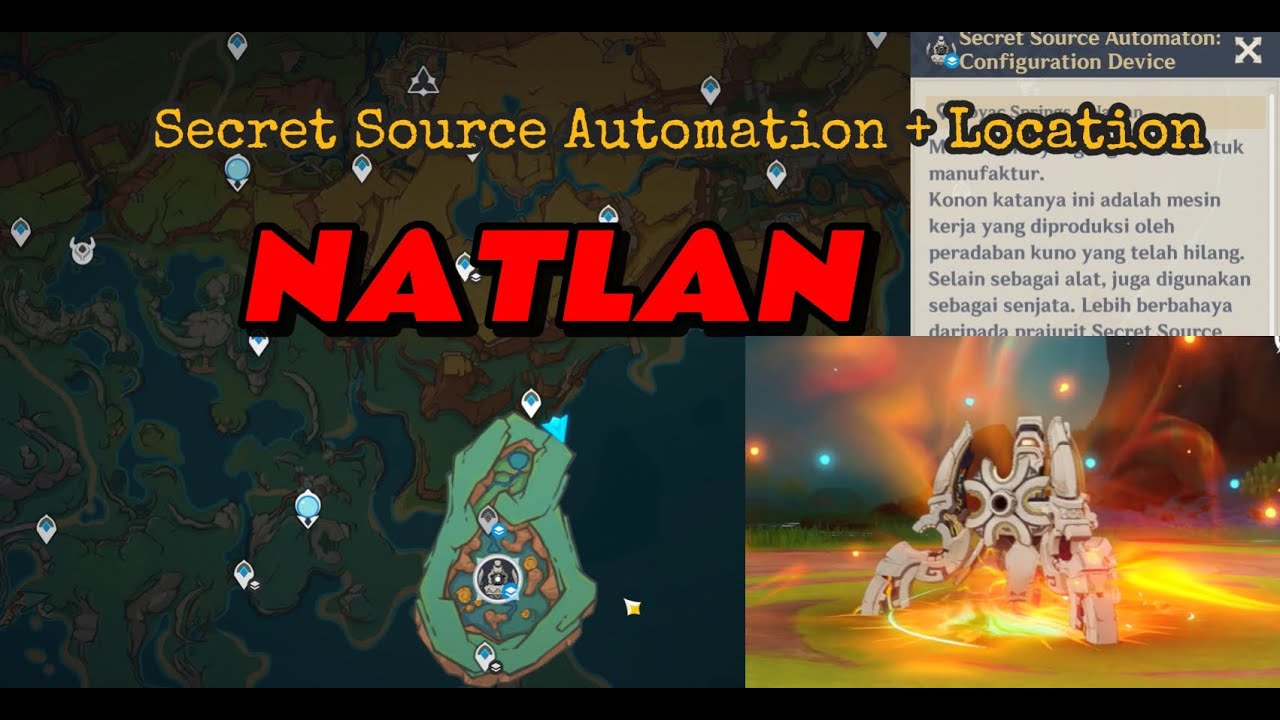 Secret Source Automation NEW BOSS NATLAN - Secret Source Automation and Location Update GENSHIN ...