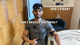 Indian bodybuilder does a lie detector test + Carb up process for natural bodybuilding show. Details