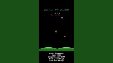 Stargunner - 1983 - Atari 2600 ( Atari VCS ) (Shorts) #games #atari #atari2600 #atarivcs #retrogames
