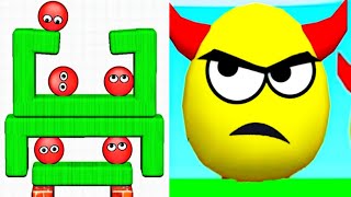 Draw to Smash Puzzle VS Hide Ball Brain Teaser Logic Puzzle IQ Test