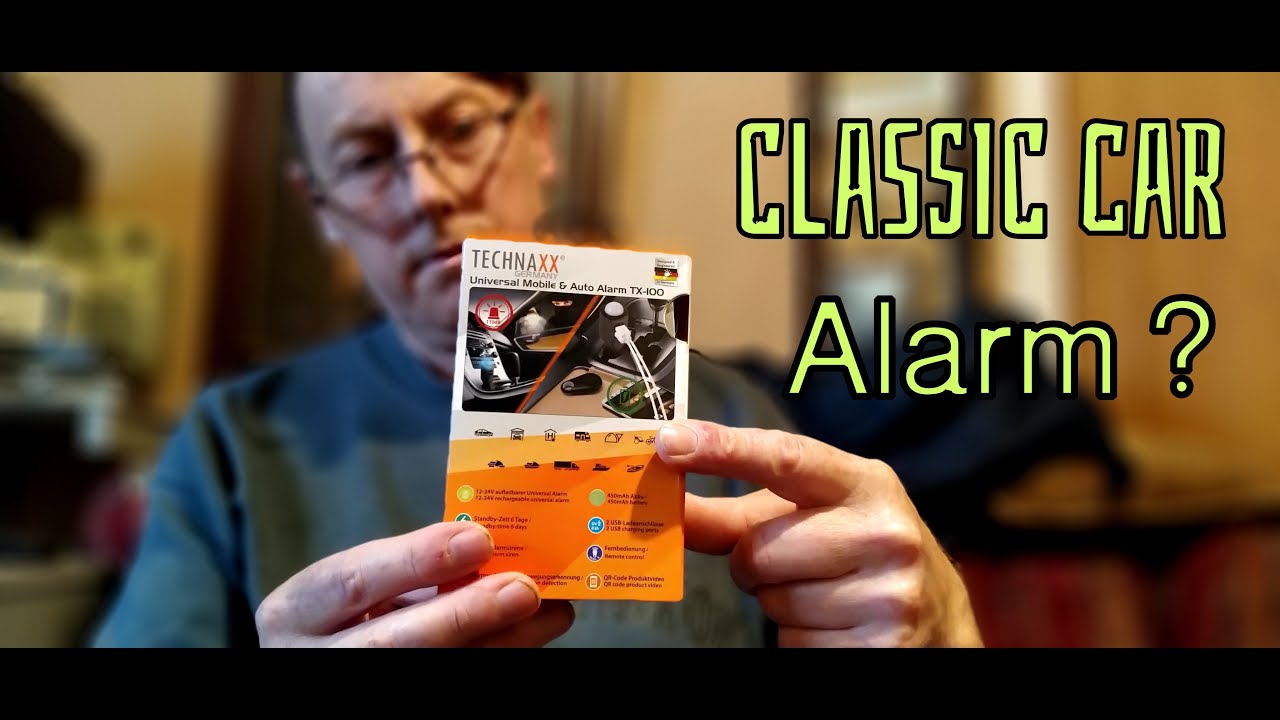 Technaxx TX100 alarm Classic car, shed ,garage. YouTube