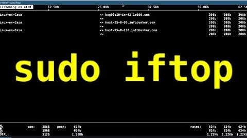 iftop - El "htop" para monitorear mi conexión de Internet [V238]
