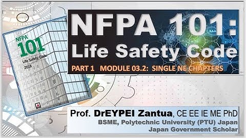 NFPA101: Module 03.2 SINGLE Chapters for NEW & Existing Bldg [ Reference CODE by RA9514 - IRR2019 ]