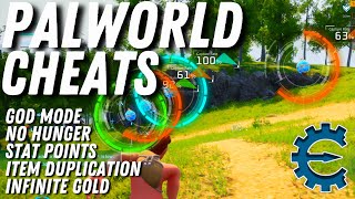 palworld cheat engine tutorial - god mode, hunger, item duplication, stats, gold