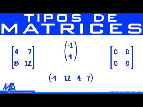 Vídeo: Com Es Determina El Tipus De Matriu