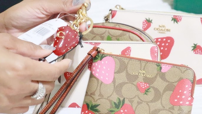 Coach Jamie Camera Bag in Signature Canvas with Heart Cherry Print