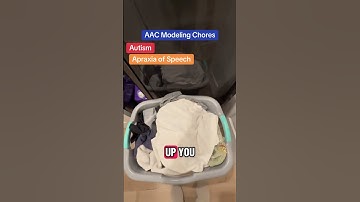 AAC Modeling Chores activities of daily living #slp #aac #autism #apraxia #speech #nonverbal #asd