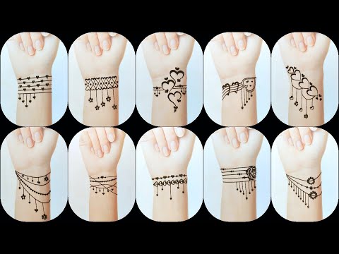 World's Best Bracelet Tattoo Designs | Mehndi Tattoos | Cute Mehndi Tattoos by Keval Amit Gohel