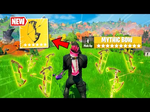 Fortnite Except I ONLY use NEW Bows (overpowered)
