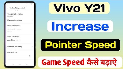 How To Increase Pointer Speed On Vivo Y21 || Vivo Y21 Game Speed कैसे बड़ाऐ ||Vivo Y21 Pointer Speed
