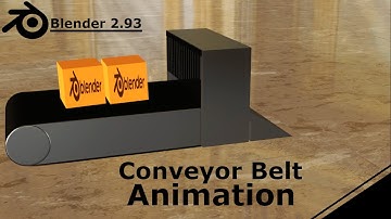 Blender 2.93 - Conveyor belt animation tutorial