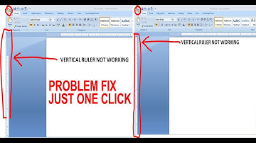 Vertical ruler not working in MS Word- how to resolve or return it