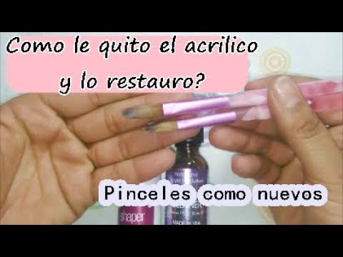 golpear claro filtrar Como limpiar pinceles 🎨de acrilico / Limpia y repara pinceles - YouTube