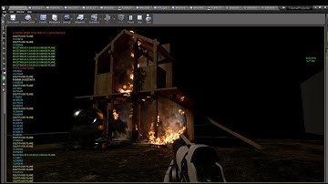 Fire Propagation System: Heavy Stress Test 1  - Unreal Engine 4