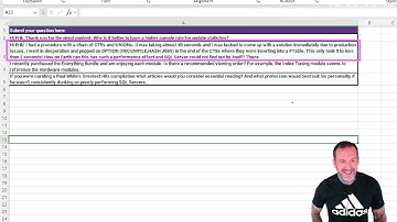 SQL Server Performance Office Hours Episode 30