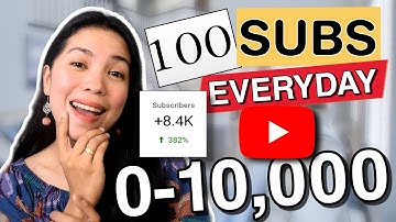 HOW to GET 100 Subscribers EVERYDAY on YOUTUBE | My STRATEGIES to 0-10,000 Subscribers || Dianne Q