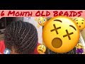 6 MONTH OLD BRAIDS || Takedown / How I Grew My Natural Hair In 6 MONTHS 😳