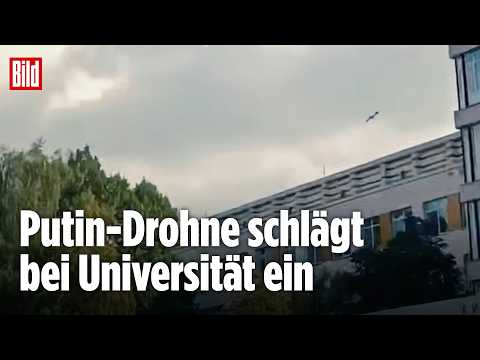 KIEW: Russische Drohne schlägt bei Universität ein