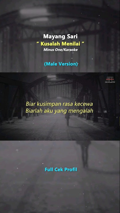 Kusalah Menilai (Male Key) #minusone #karaoke #kusalahmenilai #mayangsari #liriklagu