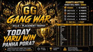 GG GANGWAR TROPHY VELLA POVATHU YAR.. #kokkikumaryt #GGgang #bgmilive #bgmi #gaming