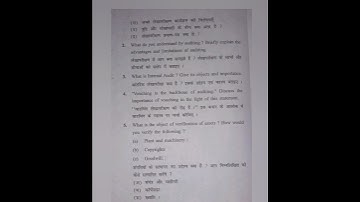 AUDITING || 2023 || BCOM SEM 5 || QUESTION PAPER|| KUK UNIVERSITY #kuk #exam #questionpaper