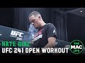 Nate Diaz smokes a joint for his open workout | UFC 241 Open Workout