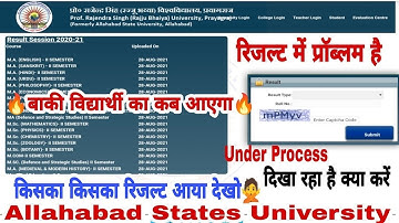 Allahabad State University result 2022 | rajju bhaiya university result |ba|bsc| Results 2022 Ba|Bsc