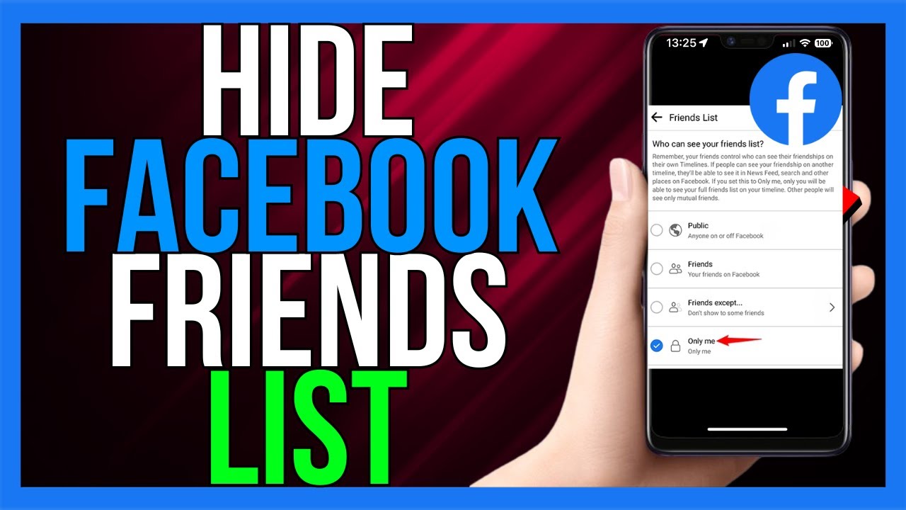 How to Hide Facebook Friends List 2024 - (EASY!) - YouTube