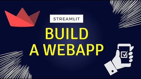 Build a simple webapp in 7 minutes | In Streamlit | Part 3