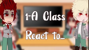 1-A Class React to... || Sad Bakugou Angst || AFK