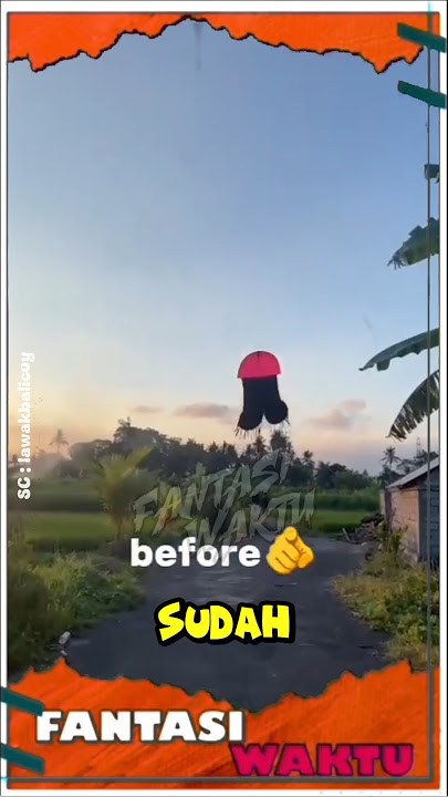Layangan Ubur-ubur Nyungsep Sawah #shorts #layangan