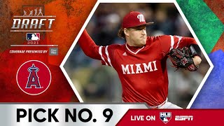 Los Angeles Angels Select Sam Bachman from Miami (OH) with the 9th pick of the 2021 MLB Draft