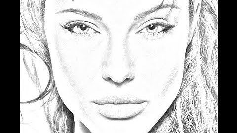 Photoshop Tutorial - Convert Photo To Line Drawing