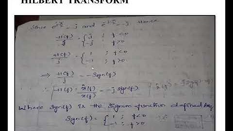 Hilbert Transform