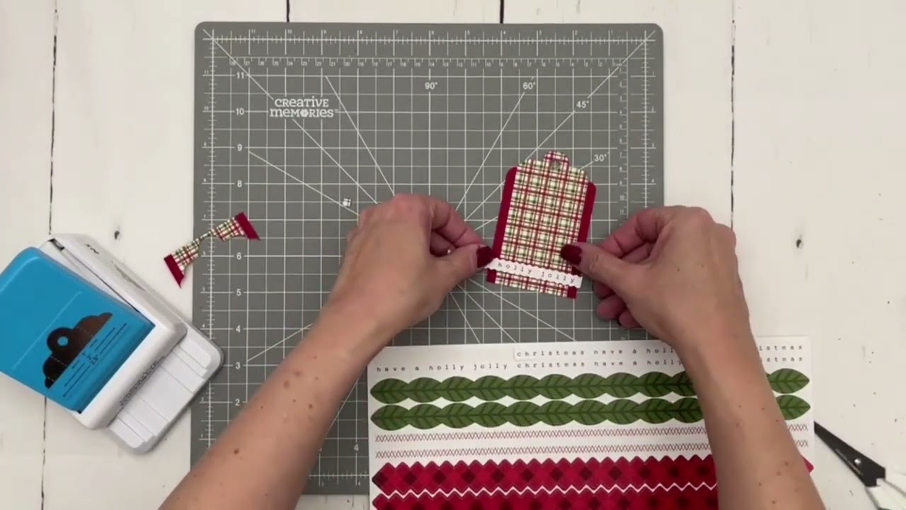 Make A Christmas Tag with Creative Memories - YouTube