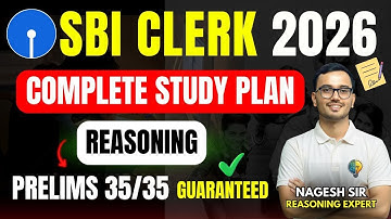 SBI CLERK 2026 | Complete Reasoning Plan to Score 35/35