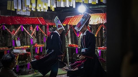 Lễ cấp sắc (Tẩu sai) của người Dao tiền.