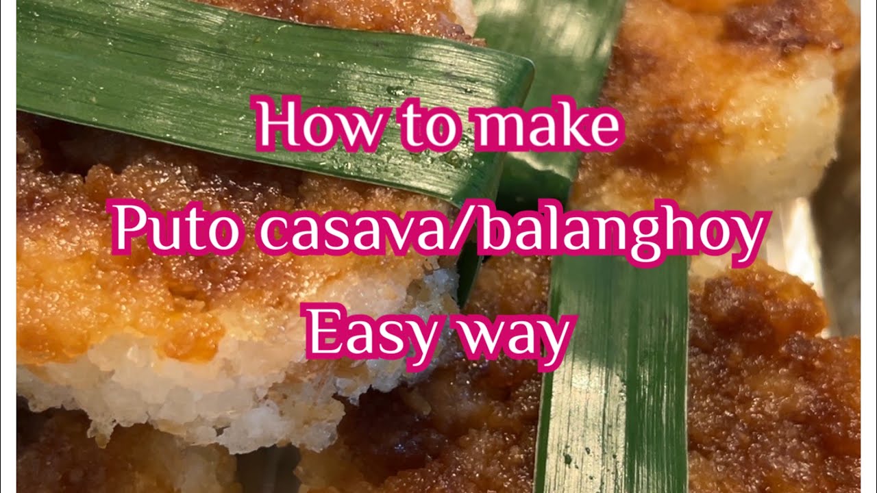 Puto Block How to make easy way puto casava / puto balanghoy - YouTube