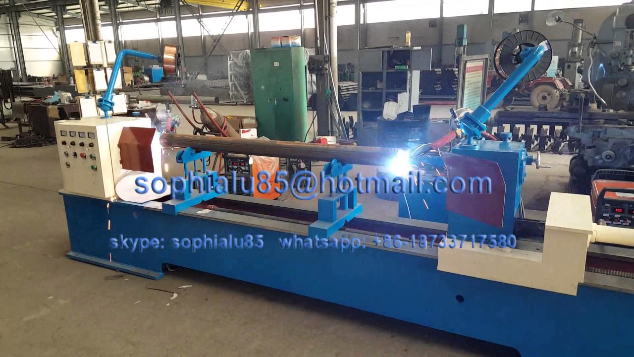 conveyor idler roller welding machine YouTube