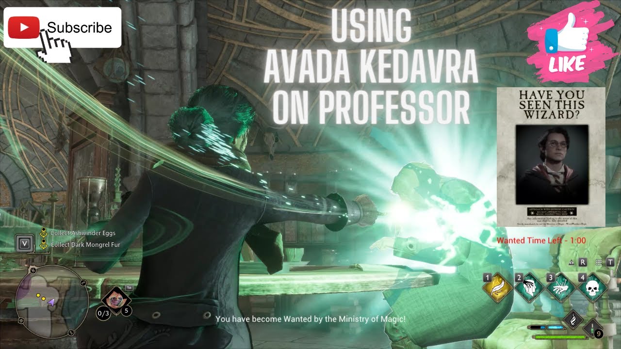 What Happens If You Use AVADA KEDAVRA On Professors Hogwarts Legacy 