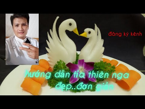 Video hướng dẫn tỉa hoa quả /Cách tỉa con thiên nga từ củ... - youtube