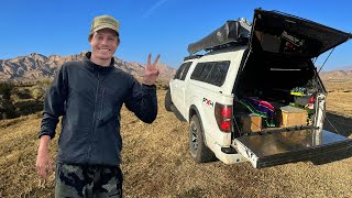 Overnight Truck Camping in the High Desert W/ a Mule Deer