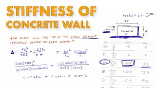 Find the Stiffness of a Concrete Wall - (California Seismic 003) screenshot 5