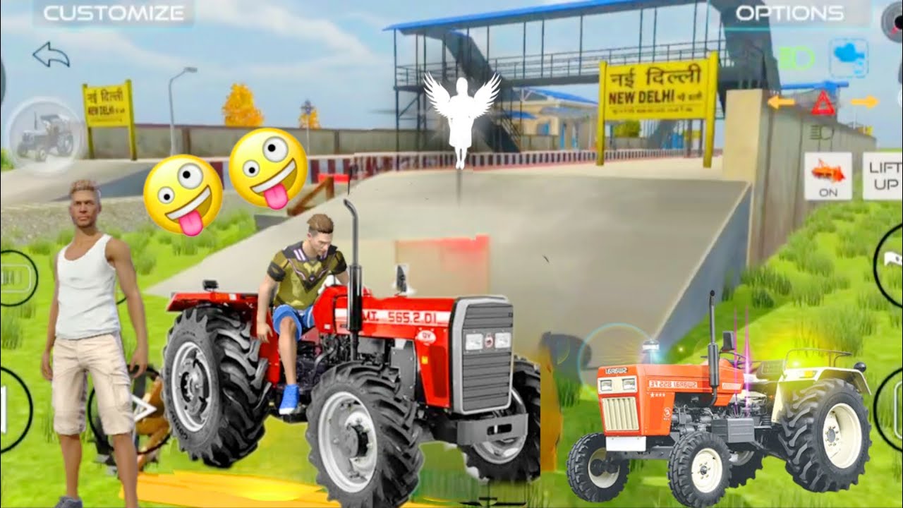 Aaj Pahunche New Delhi 🔥⚡ Crazy Game Indian Tractor To Games Video Trending For 