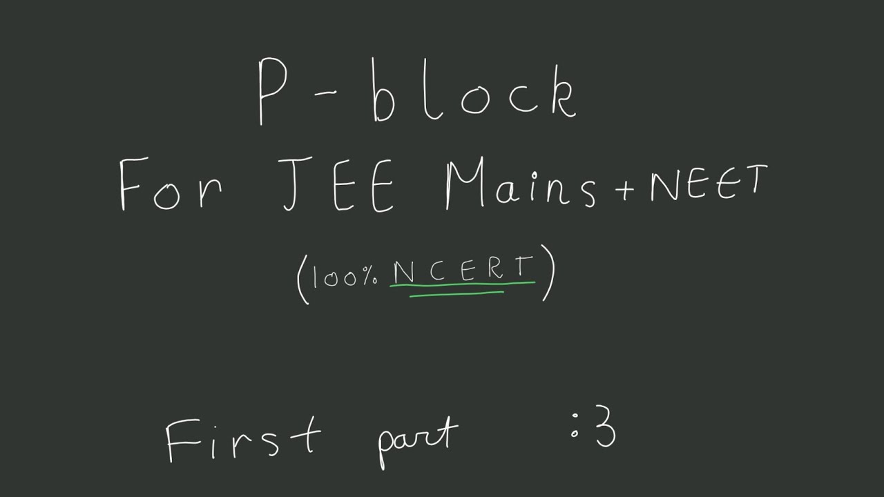 P block BORON FAMILY / Group 13 in ONE-SHOT (ENTIRE NCERT) for JEE-MAIN or NEET