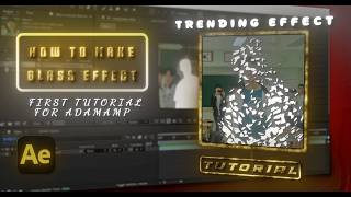 How to Make Trending glass effect | After effects Tutorial