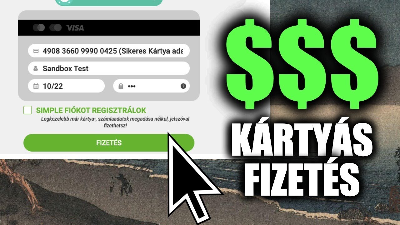 Hogyan építs be kártyás fizetési rendszert a webshopodba - YouTube